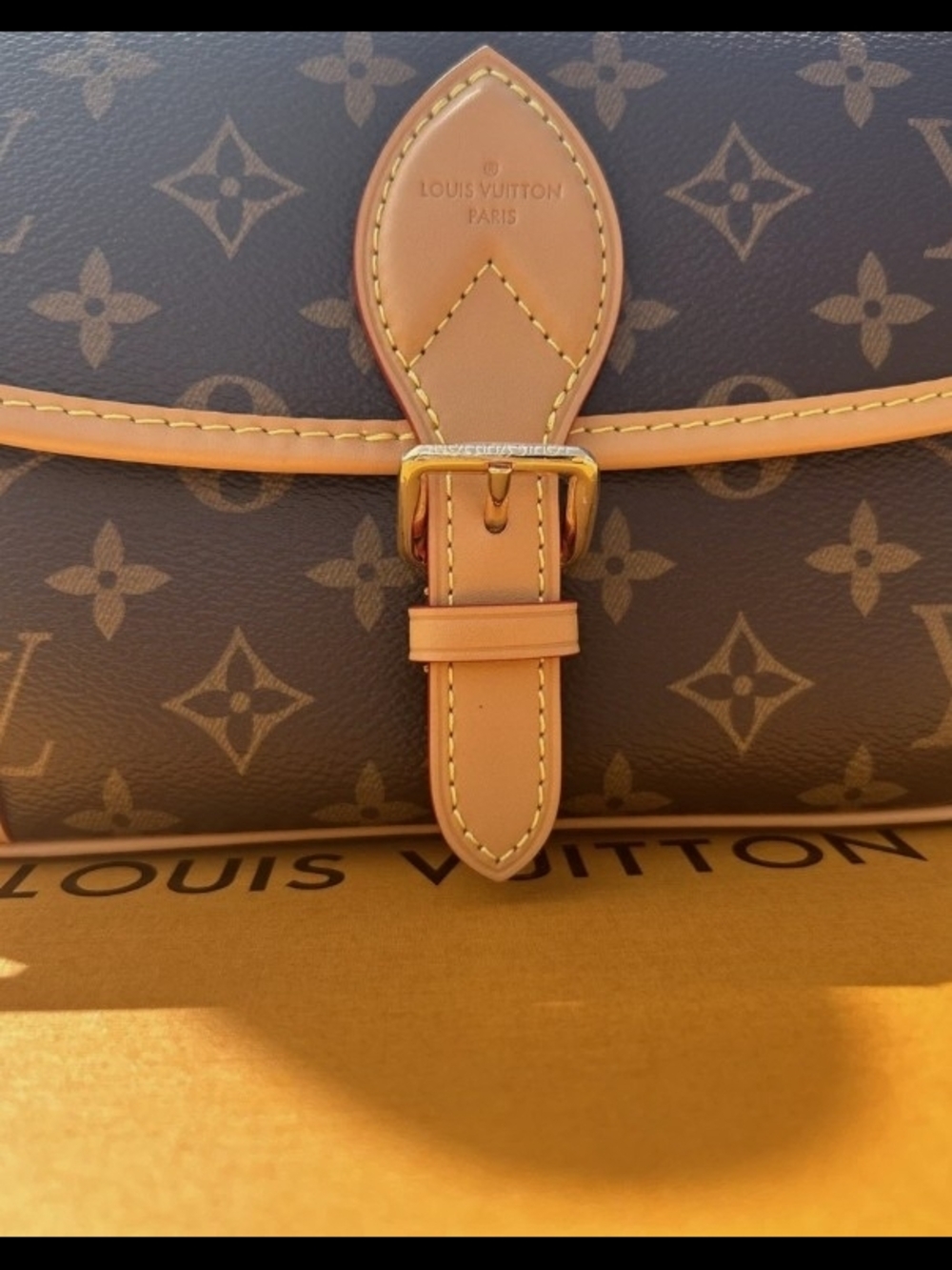 Louis Vuitton Monogram Canvas Clutch in Brown and Tan - Picture 6 of 6